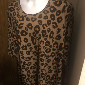 Plus size Animal print blouse